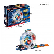 Track: Lighting Pull Back Car - 16 Piece Stunt Track Set - 6688-232